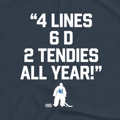 4 Lines, 6 D, 2 Tendies, All Year T-Shirt
