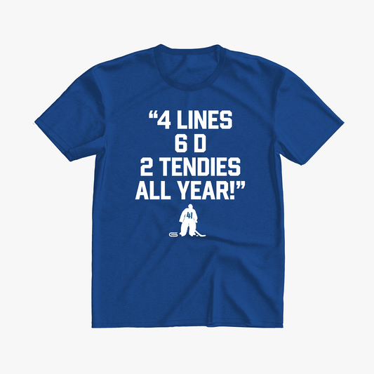 4 Lines, 6 D, 2 Tendies, All Year T-Shirt